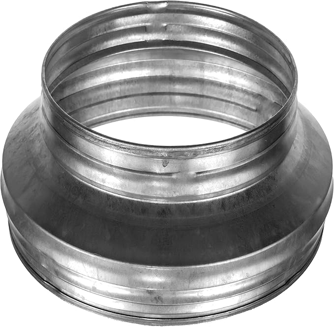 Vent Systems 8" Inch to 6" Inch Duct Reducer – Galvanized Steel HVAC Pipe - Image 9