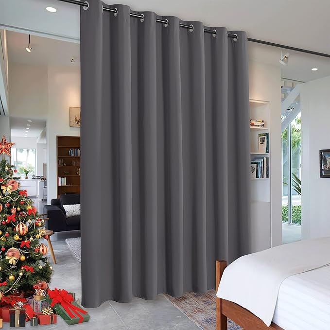 RYB HOME Privacy Curtain for Sliding Glass Door, Light Block Noise Reduce by RYBHOME