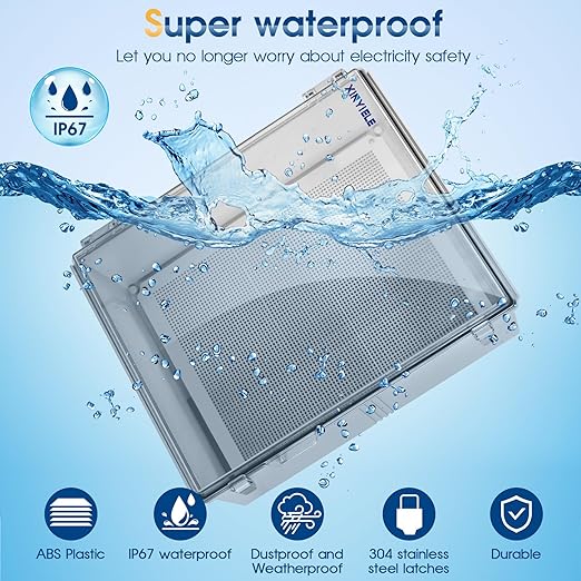 Waterproof Outdoor Project ABS Plastic Junction Box IP67 Weatherproof Dustproof - Image 2