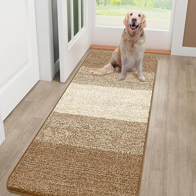Smiry Dog Door Mat for Muddy Paws, Absorbs Moisture and Dirt, Low-Profile by Smiry