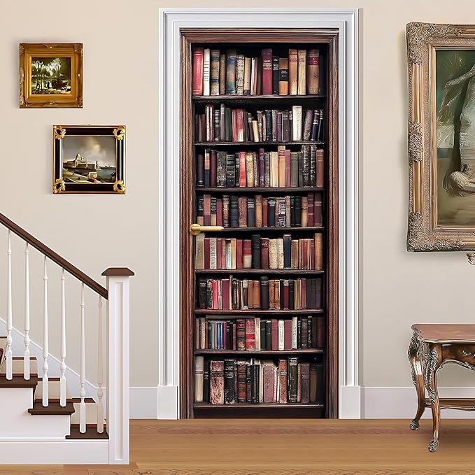 3D Door Stickers, Peel and Stick Vinyl Wallpaper ，Self-Adhesive Mural by BVBOX