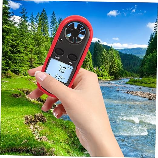 Cabilock Mini Digital Handheld Anemometer Air Flow Measurement Wind Air Velocity - Image 5