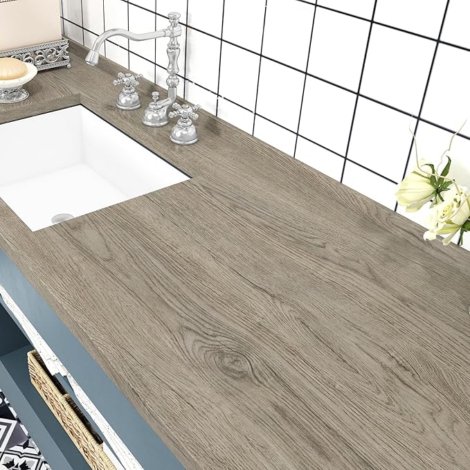 WESTICK Light Wood Contact Paper Brown Wood Grain Wallpaper Peel and Stick - Image 4