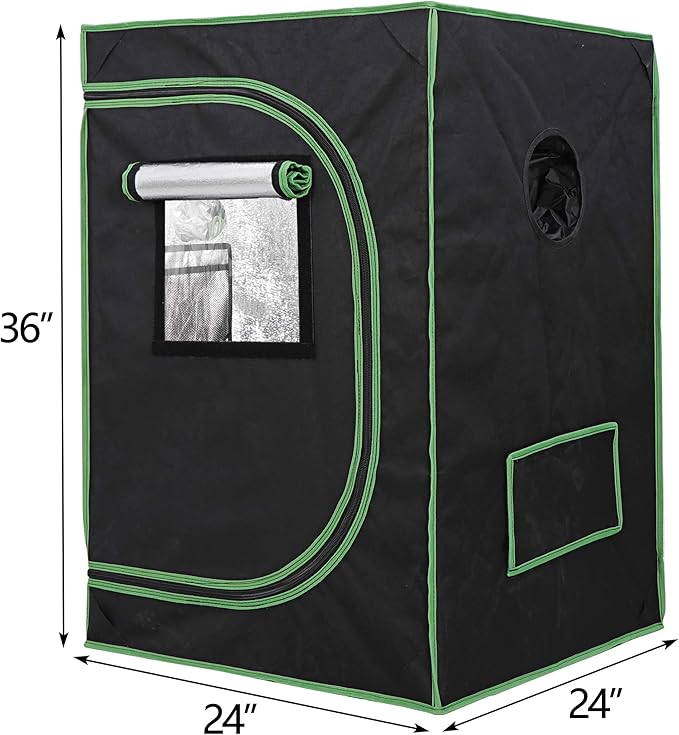 JungleA 2x2 Small Grow Tent, High Reflective Mylar Hydroponic Growing System - Image 9