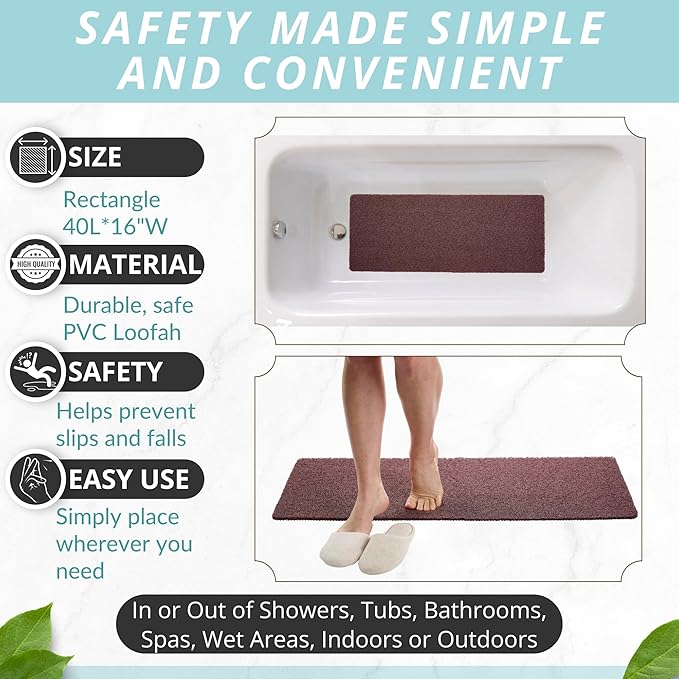 Non Slip Bathtub Mat Shower Mat - Image 3