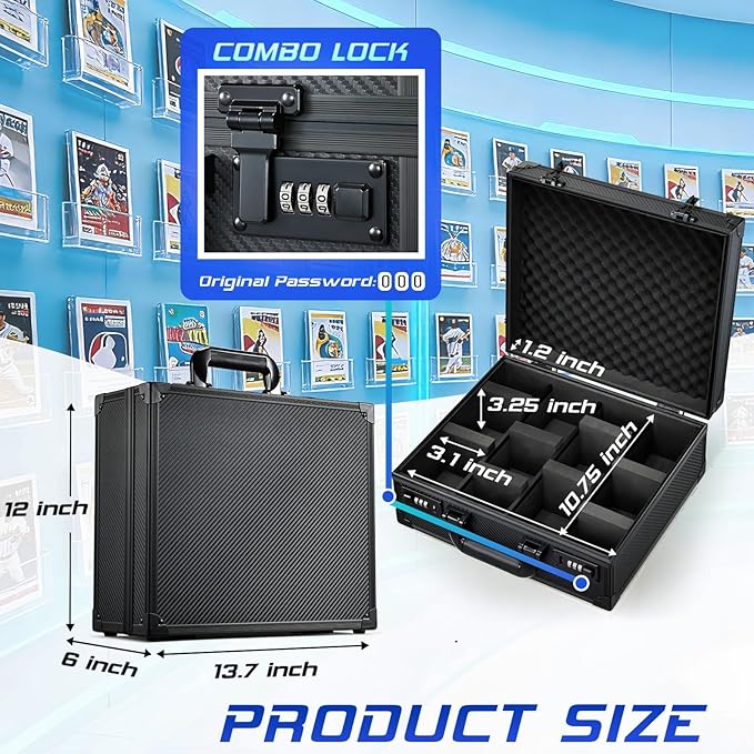 Card Storage Box for 3" x 4" 35pt Toploaders, Sports Cards Case - Image 2