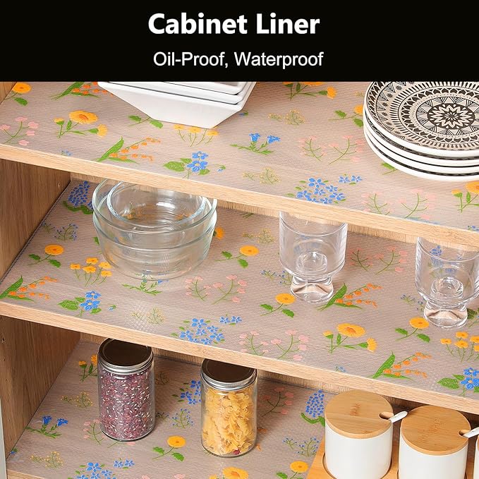 INNOLITES Shelf Liners for Kitchen Cabinets Non-Adhesive Drawer Liner - Image 2