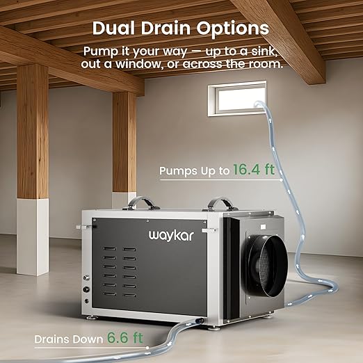 Waykar 158 Pints Crawl Space Dehumidifier - Image 3