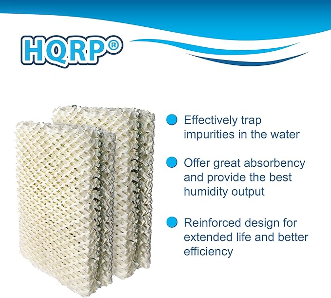 HQRP 4-Pack HDC-12 Super Humidifier Wick Filter Replacement - Image 4