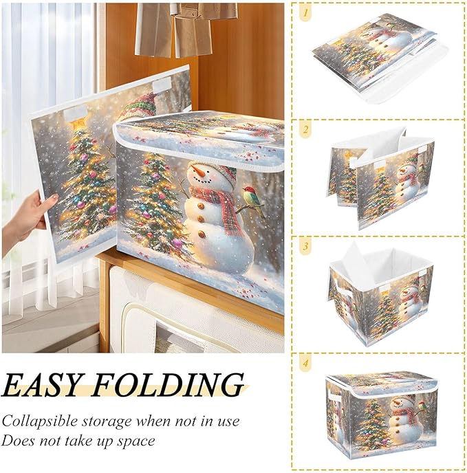 xigua Whimsical Snowman Storage Bins - Image 4