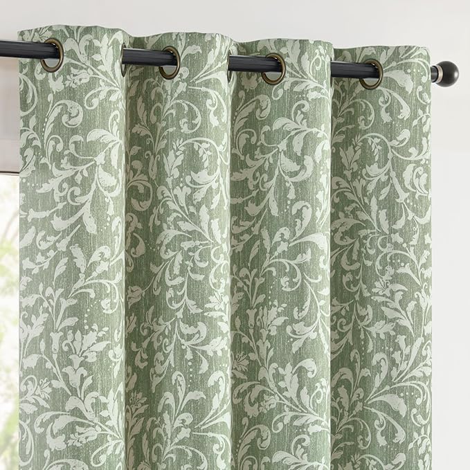 Vangao Sage Green 100% Blackout Curtains 96 Inches Long - Image 8