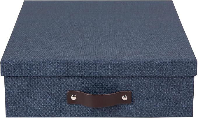 Bigso Oskar Canvas Fiberboard Document Letter Box - Image 5