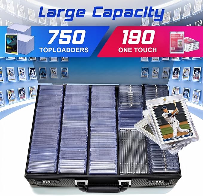 Card Storage Box for 3" x 4" 35pt Toploaders, Sports Cards Case - Image 2