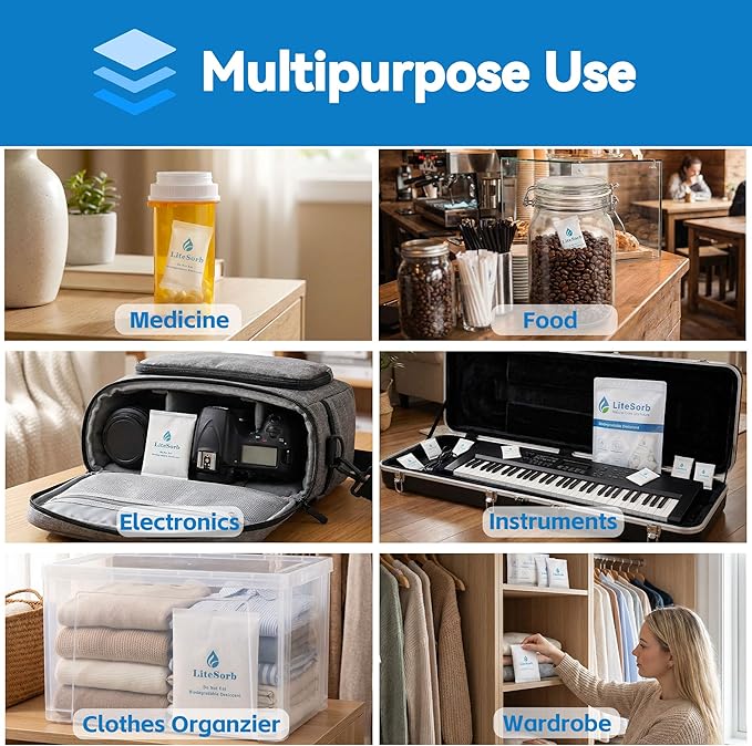 Natural Moisture Absorbers, Premium Moisture Absorption Desiccants Safe - Image 6