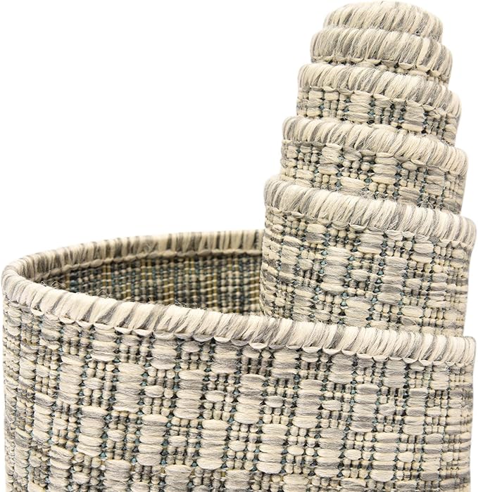 Unique Loom Collection Casual Transitional Solid Heathered Indoor/Outdoor - Image 9