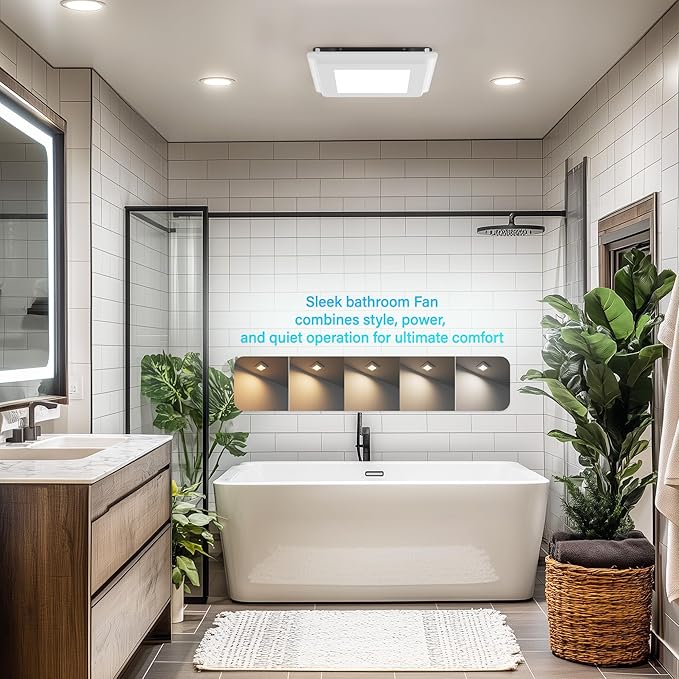 Smart Bathroom Exhaust Fan: 100CFM Bath Fan - Image 7