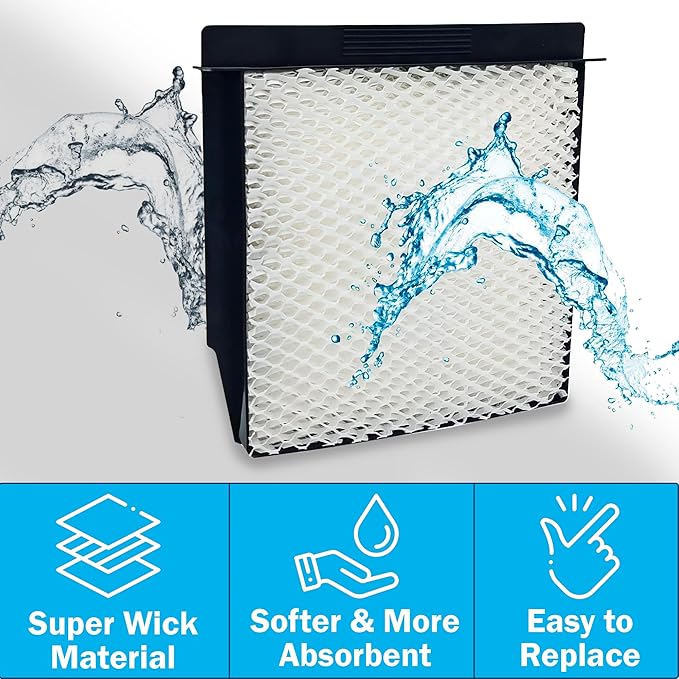 HQRP 2-Pack 1040 Wick Humidifier Filters Compatible - Image 3