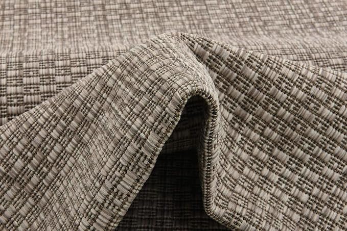 Unique Loom Collection Casual Transitional Solid Heathered Indoor/Outdoor - Image 8