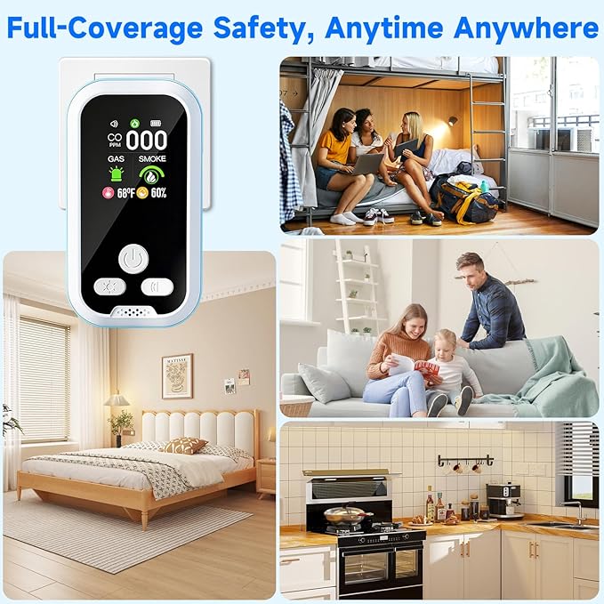6 in1 Carbon Monoxide Detector Combo - Image 9