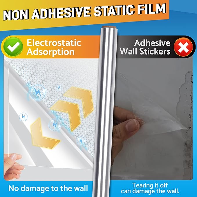 Clear Wall Protector, Electrostatic Wall Protective Film, Transparent Static - Image 3