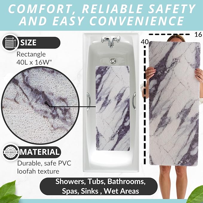 Non Slip Bathtub Mat Shower Mat - Image 3