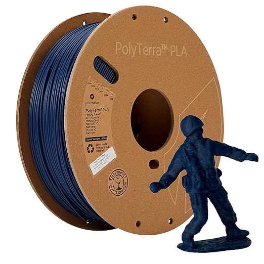 Polymaker Matte PLA Filament Army Blue 1.75mm 1kg 3D Printing Filament by Polymaker