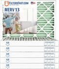 Filters Fast 18x25x2 Pleated Air Filter Merv 13, 2 Inch AC Furnace Air Filters by FiltersFast