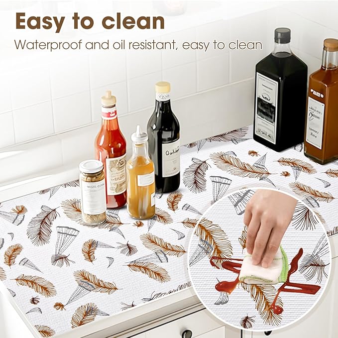 Drawer and Shelf Liner, Non-Slip Kitchen Cabinet Liners Non-Adhesive Thick - Image 3