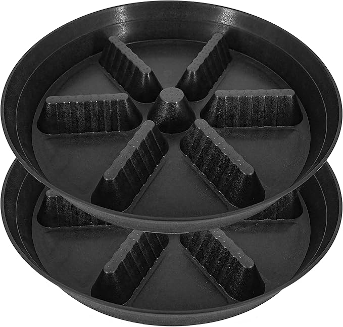 2 Pack Plant Saucer 17 inch 2 Pack, Raised Middle Plant Trays by Unknown