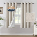 H.VERSAILTEX Chenille Linen Blackout Curtains by HVERSAILTEX