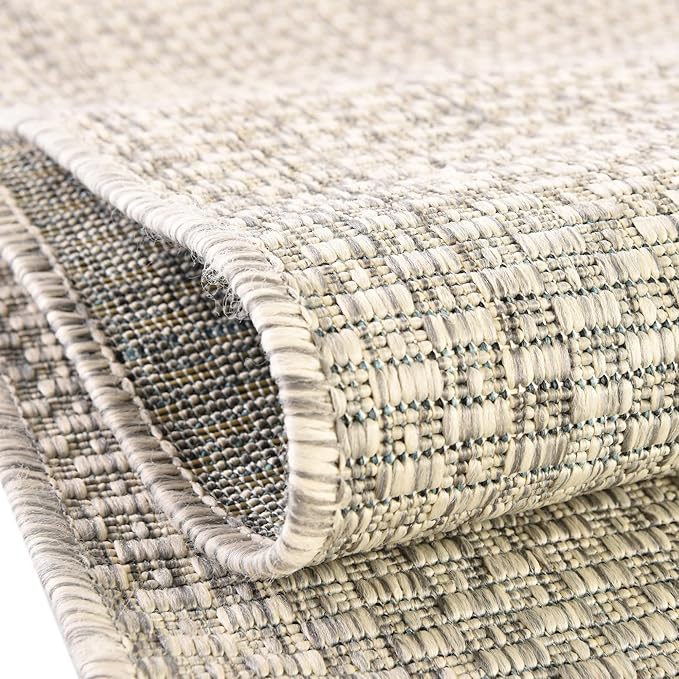 Unique Loom Collection Casual Transitional Solid Heathered Indoor/Outdoor - Image 6