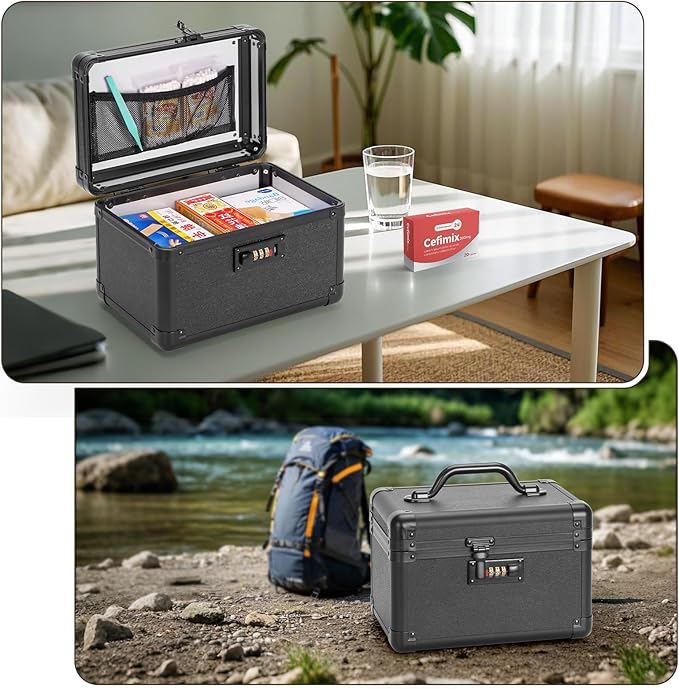 Medicine Lock Box, Lockable Storage Box - Image 2