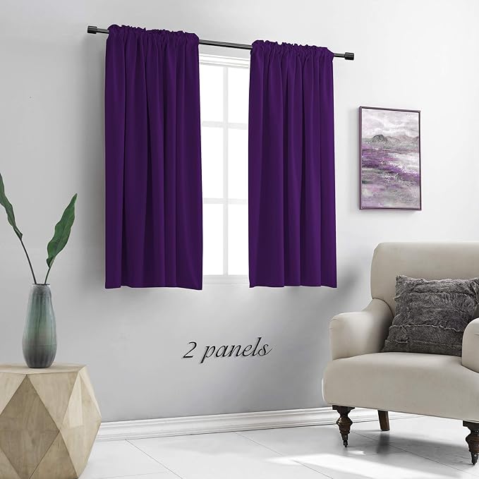 DONREN 48 Inch Length Short Curtains - Image 2
