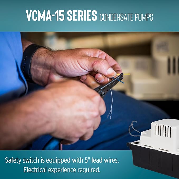 Little Giant VCMA-15ULS 115 Volt, 65 GPH, 1/50 HP Automatic Condensate Removal - Image 6