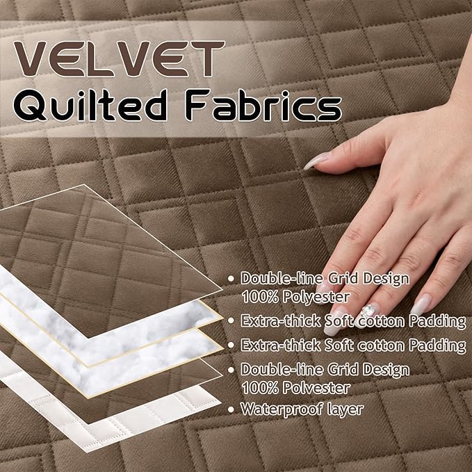 Arfntevss Waterproof Recliner Sectional Couch Covers - Image 3
