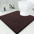 Smiry Luxury Chenille Toilet Rugs U-Shaped 24x24, Soft Absorbent Non-Slip by Smiry