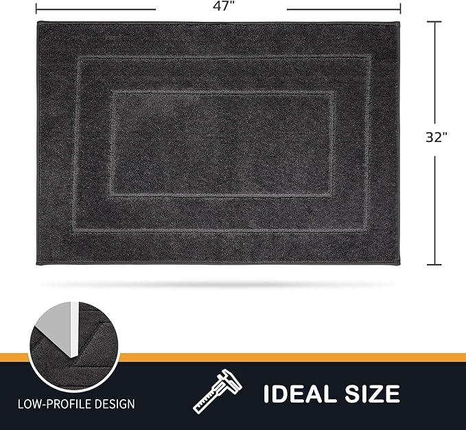 PURRUGS Dirt Trapping Door Mat 32" x 47", Non-Slip/Skid Machine Washable - Image 2