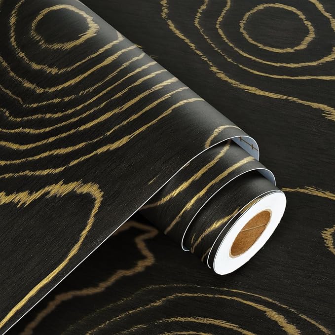 WESTICK Black/Gold Wood Contact Paper - Image 8