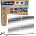 16x10 Inch Air Return Vent Cover Decorative – Premium Aluminum AC Vent Cover by LAMINAIRE