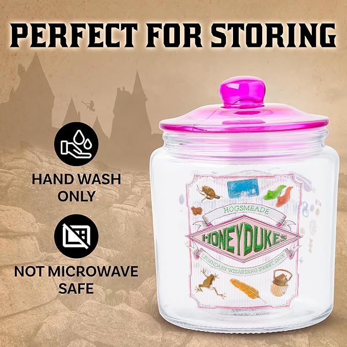 Silver Buffalo Harry Potter Hogsmeade Honeydukes Treats Glass Cookie Snack - Image 3