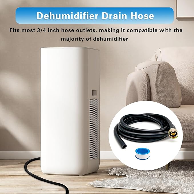 Leakproof Dehumidifier Drain Hose 3/4 Inch FHT Connection Brass Interface to - Image 5