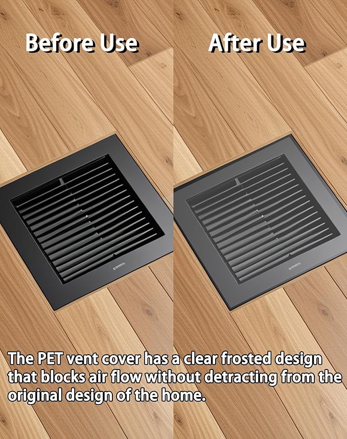 4 Pack PET Vent Covers with Nano Adhesive, Ceiling Vents and Air Registers - Image 3