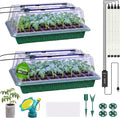 Seed Starter Tray with Grow Light, 2 Pack 80-Cell Seedling Starter Kit with by MQHUAYU