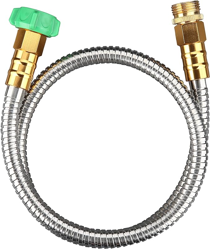 BEAULIFE 304 Stainless Steel Metal 3FT Short Garden Hose 3 Feet Flexible by Beaulife