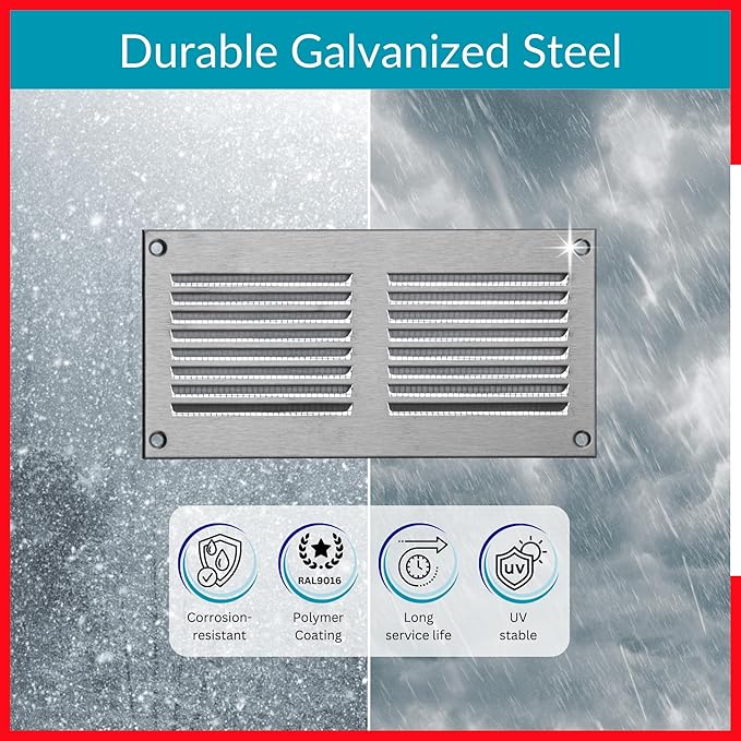 6x2 Vent Cover - HVAC Return Air Grille - Image 3