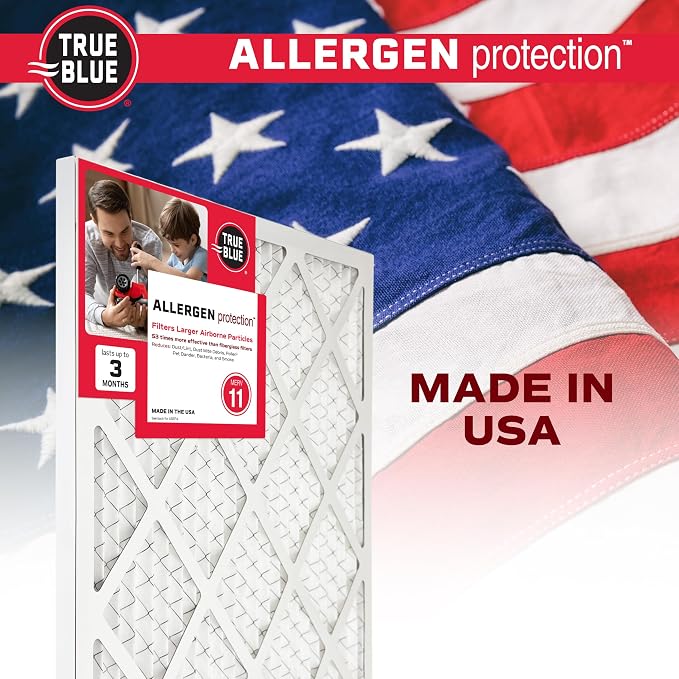 True Blue 18x24x1 MERV 11 Allergen Air Filter | Electrostatic Pleated HVAC - Image 7