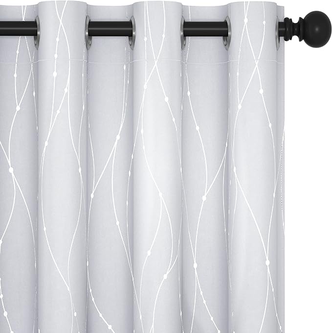 Deconovo Kitchen Curtains, Room Darkening Drapes, Thermal Insulated Soundproof by Deconovo