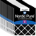 Nordic Pure 14x20x1 Pure Carbon Pleated Odor Reduction Furnace Air Filters 12 by NordicPure