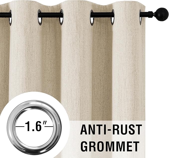H.VERSAILTEX Chenille Linen Blackout Curtains - Image 4