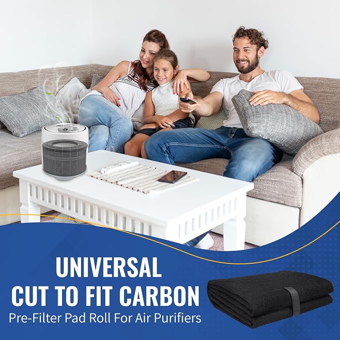 CFS - Pack of 2, Universal Cut to Fit Carbon Pre-Filter Pad Roll - Image 2